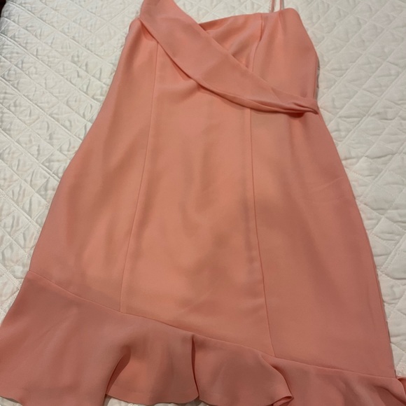 NWT coral dress in size x sm by NBD. Polyester. - Picture 7 of 8
